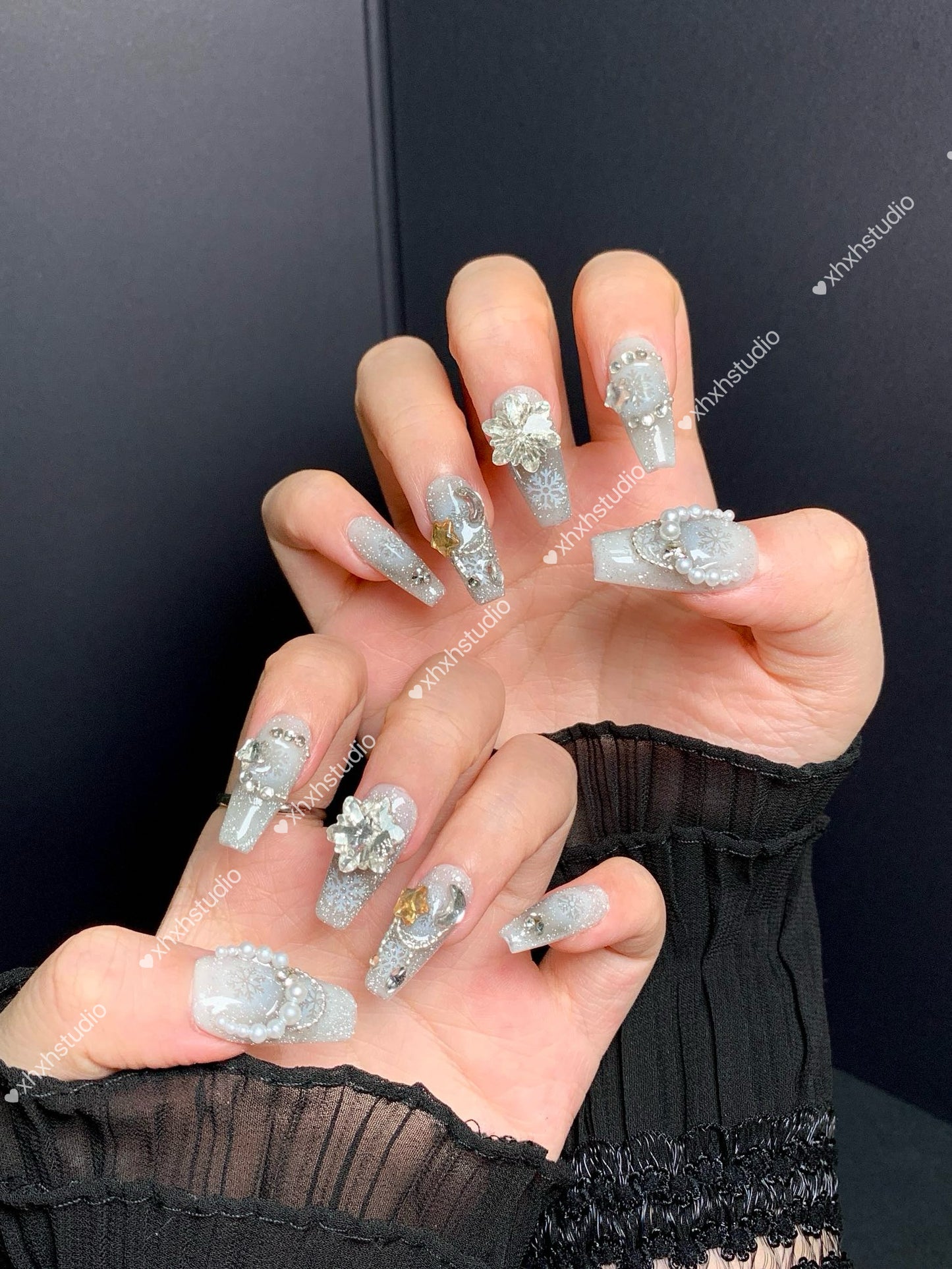 Snow Crystal Dream Nail Art