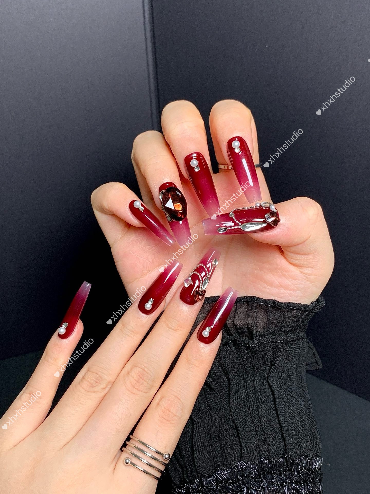 Fuchsia Luxury Nail Art