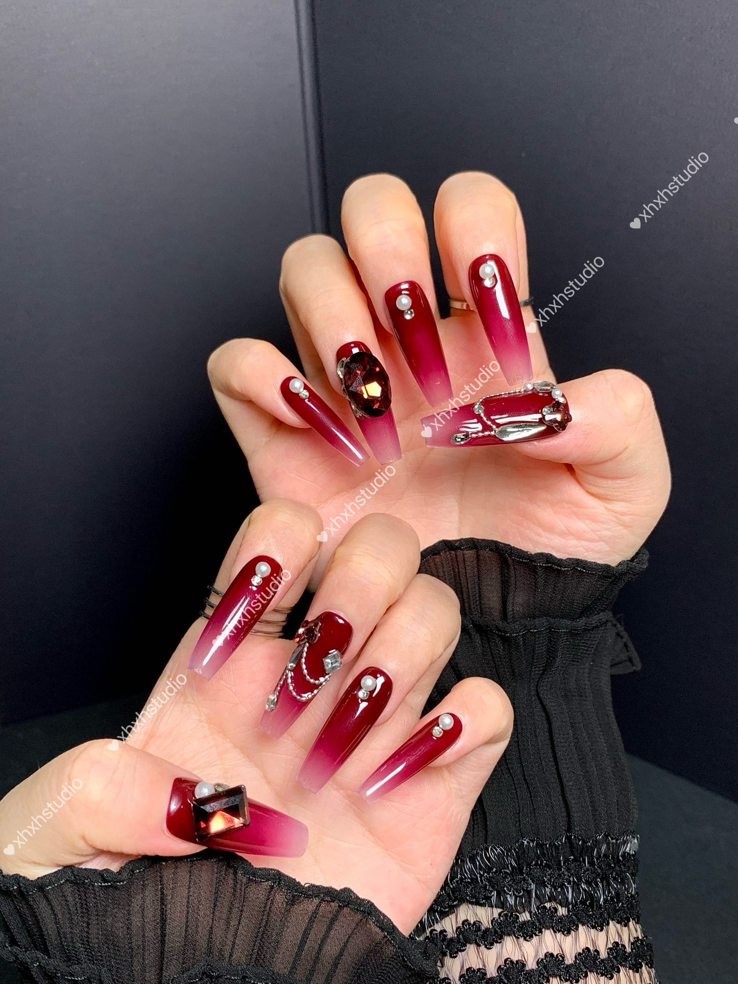 Fuchsia Luxury Nail Art