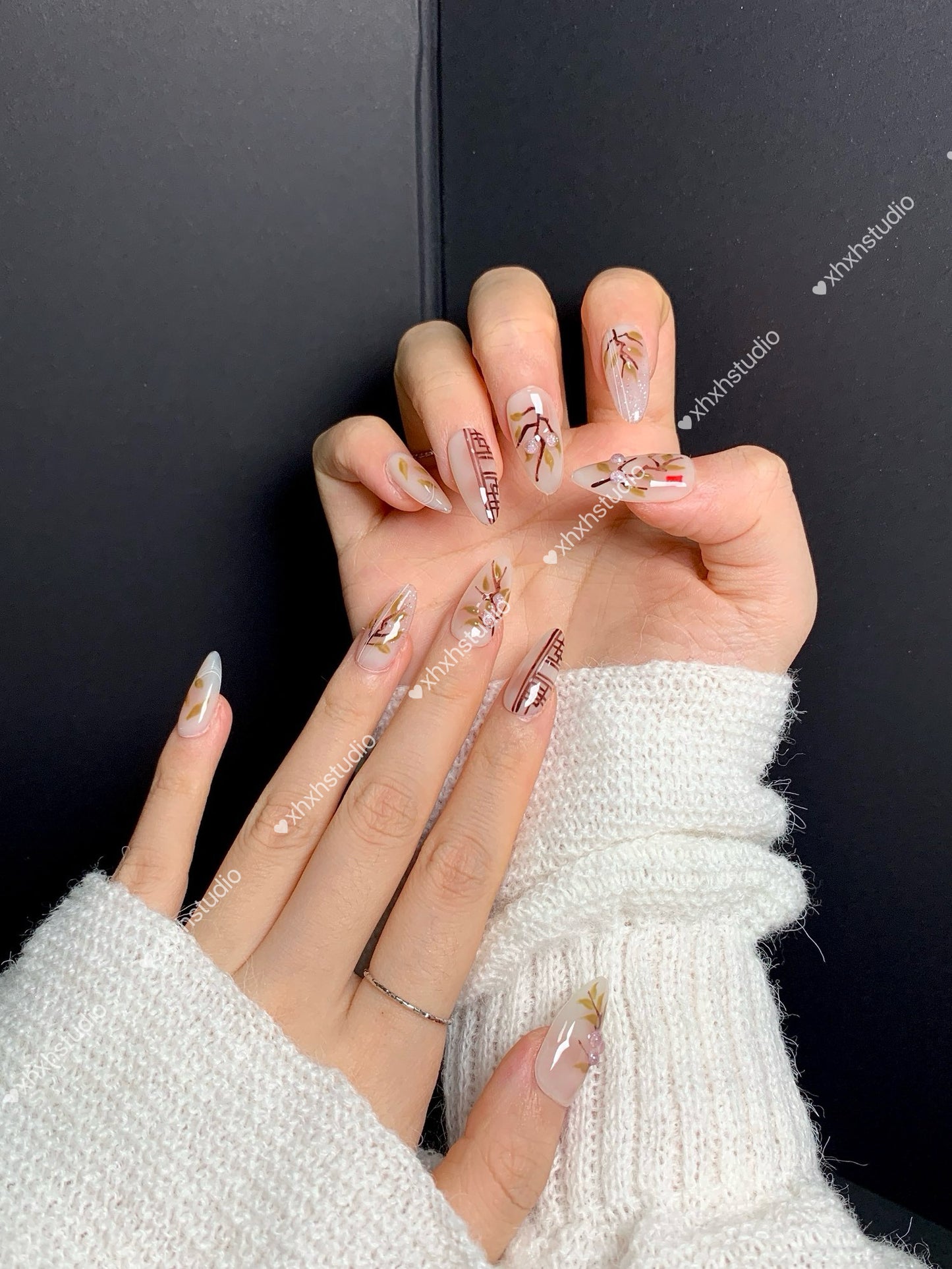 Dai Zhi Painted Railing Nail Art