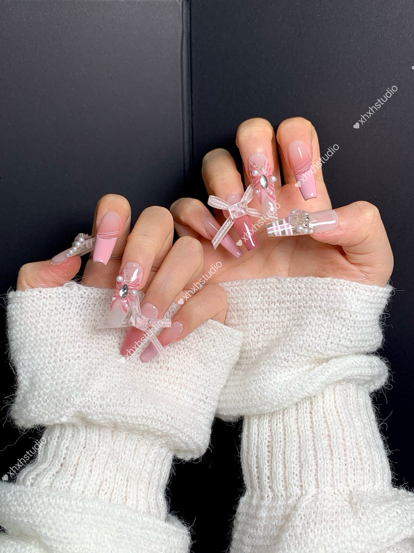 Pink Sakura Dream Nail Art