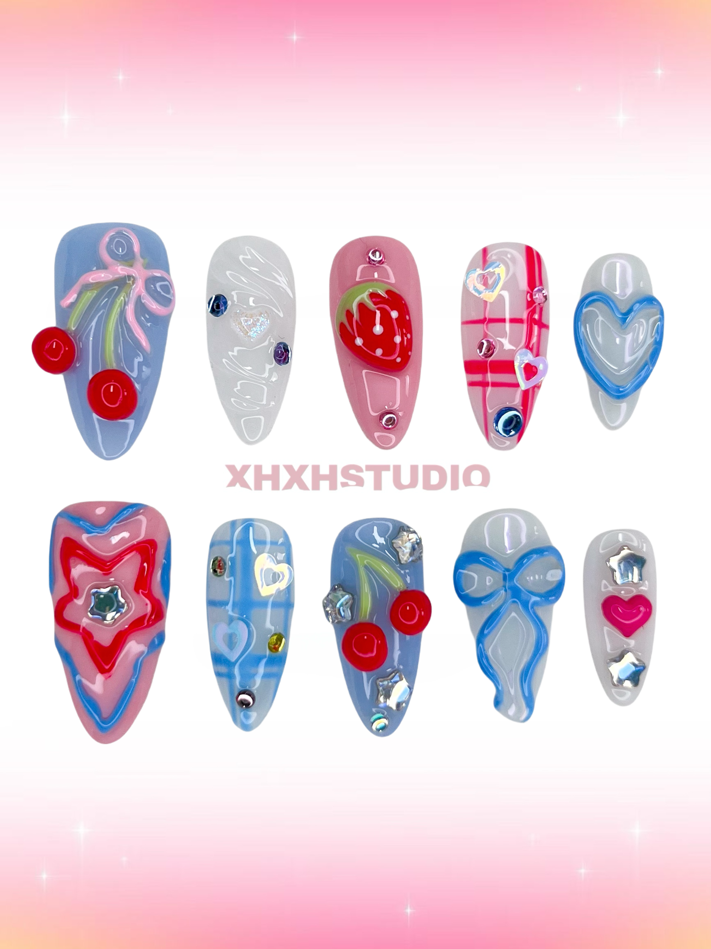 Sweet Fun Fantasy Color Nail Art