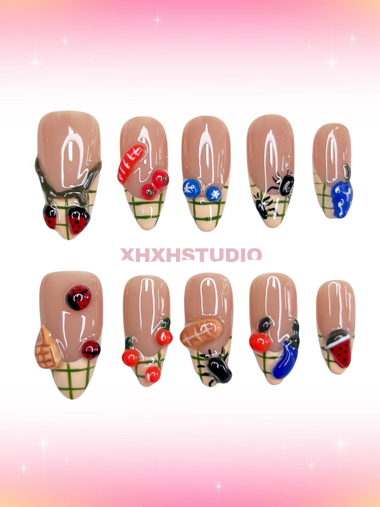 Cute Pastoral Nail Art