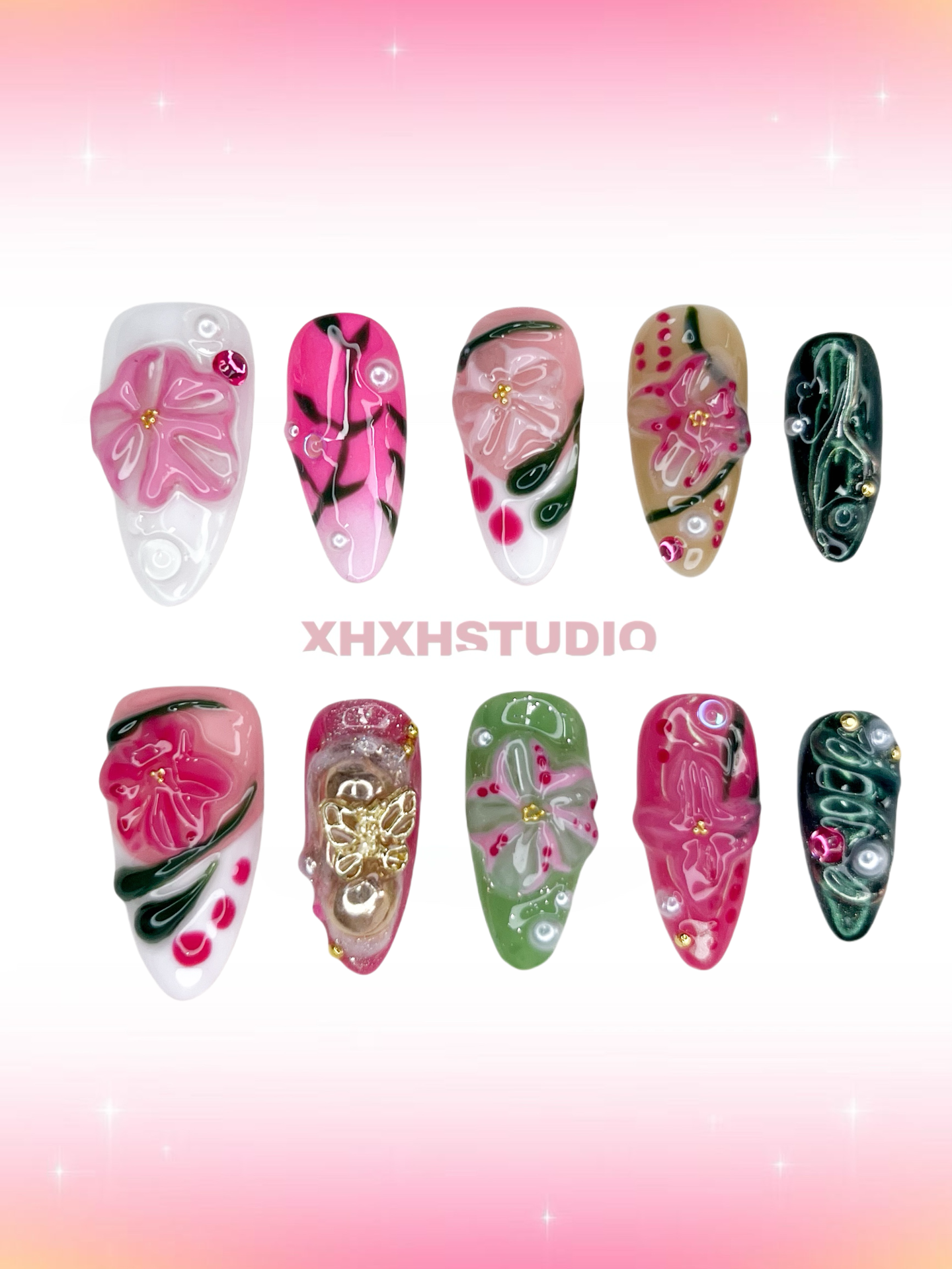 Dreamy Flower - like Nail Art