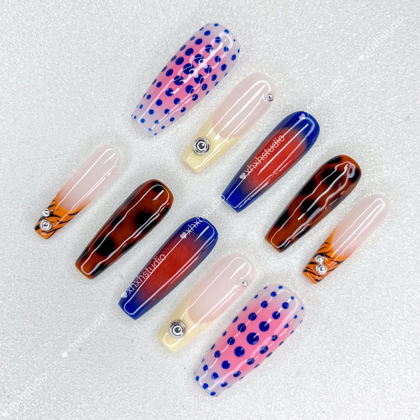 Fantasy Color Polka - dot Nail Art