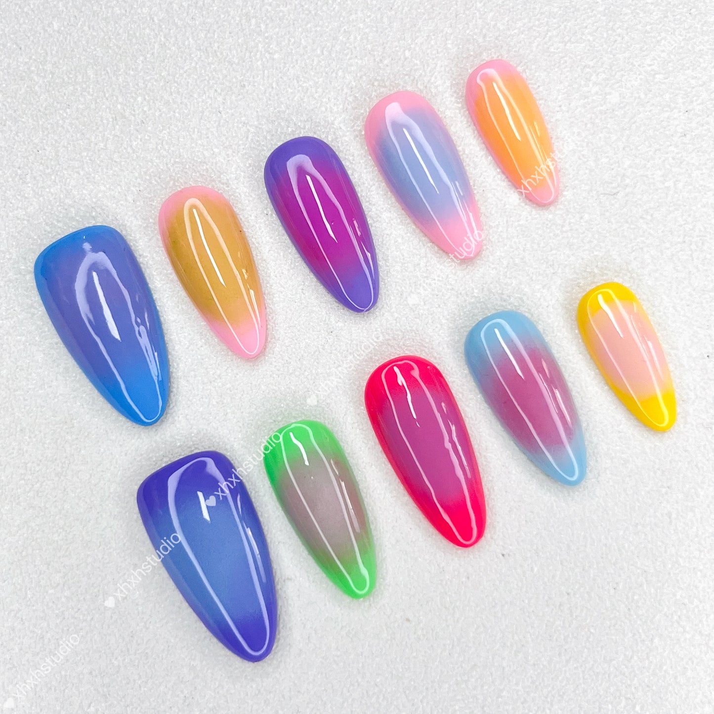 Fantasy Color Neon Nail Art