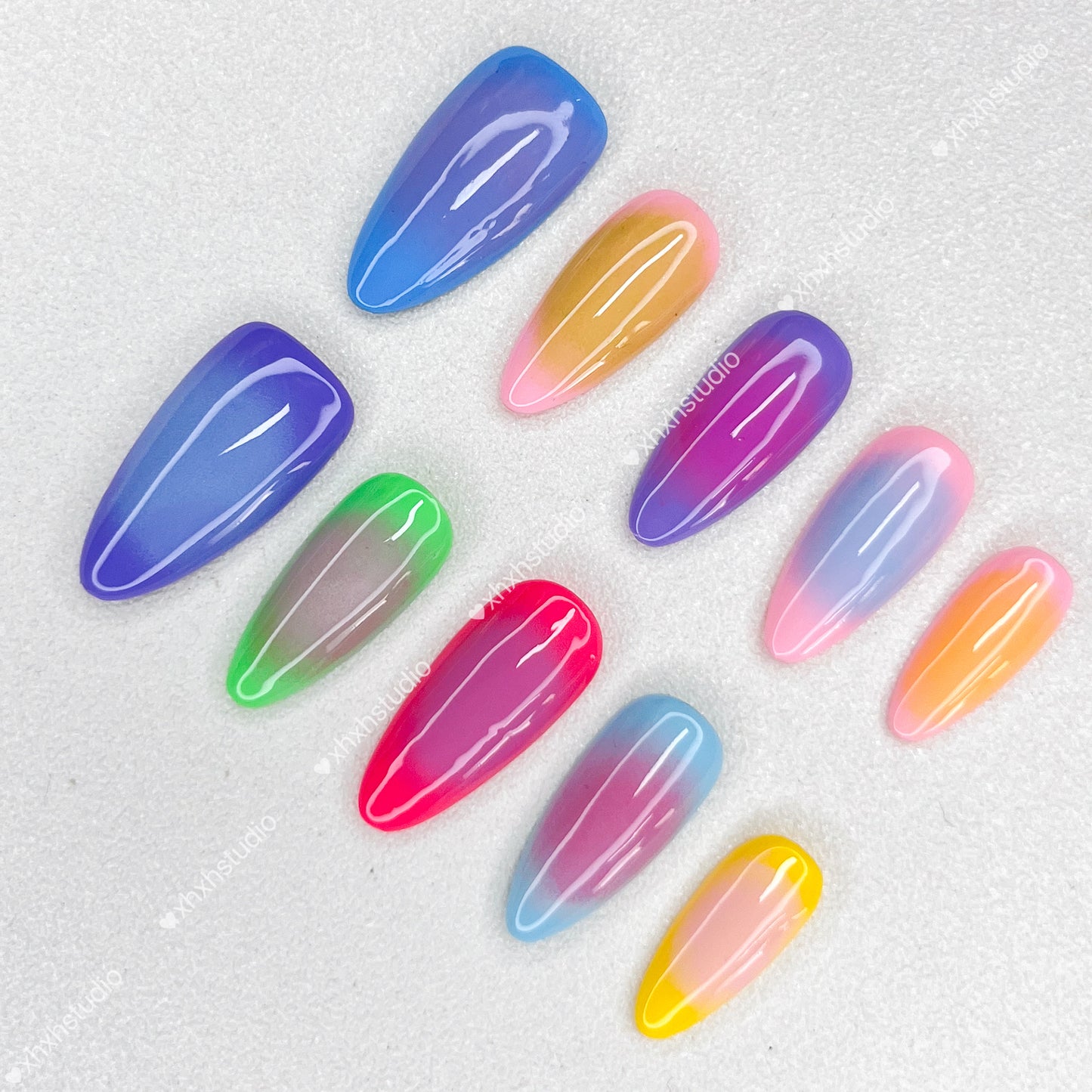 Fantasy Color Neon Nail Art