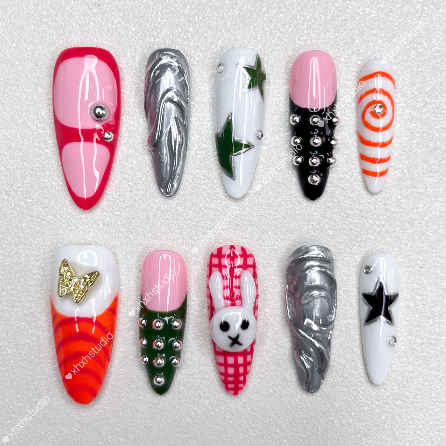 Cute Fantasy Color Nail Art