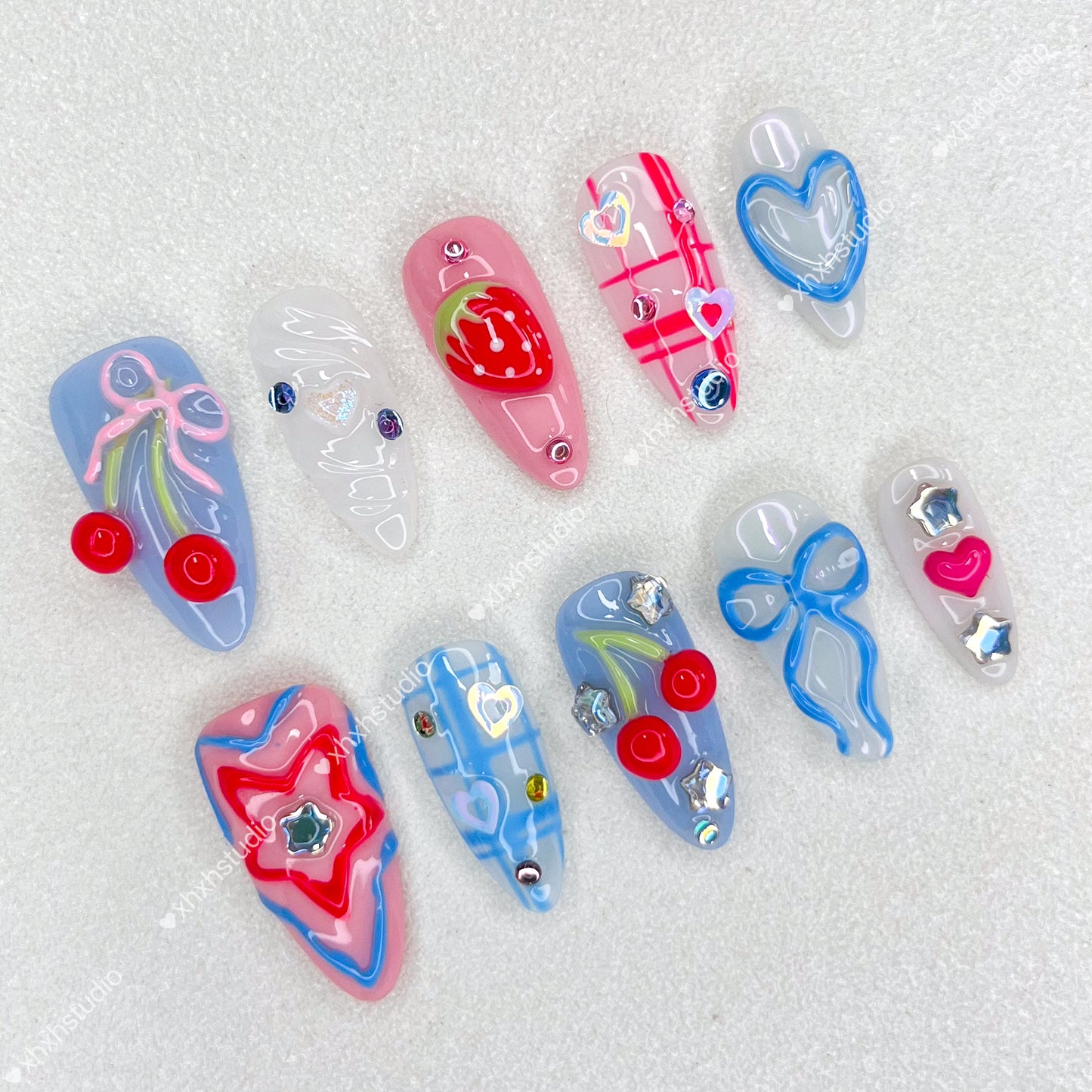 Sweet Fun Fantasy Color Nail Art