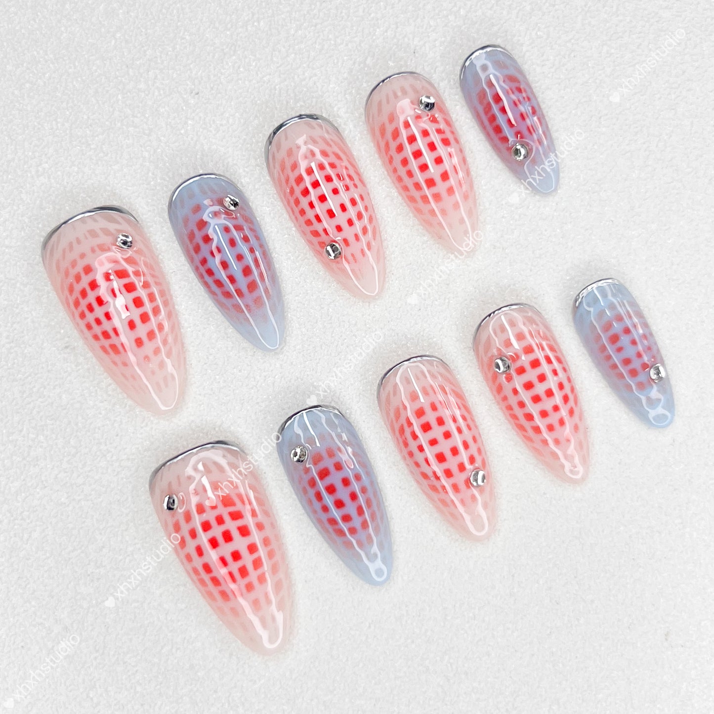 Fantasy Color Grid - rhyme Nail Art