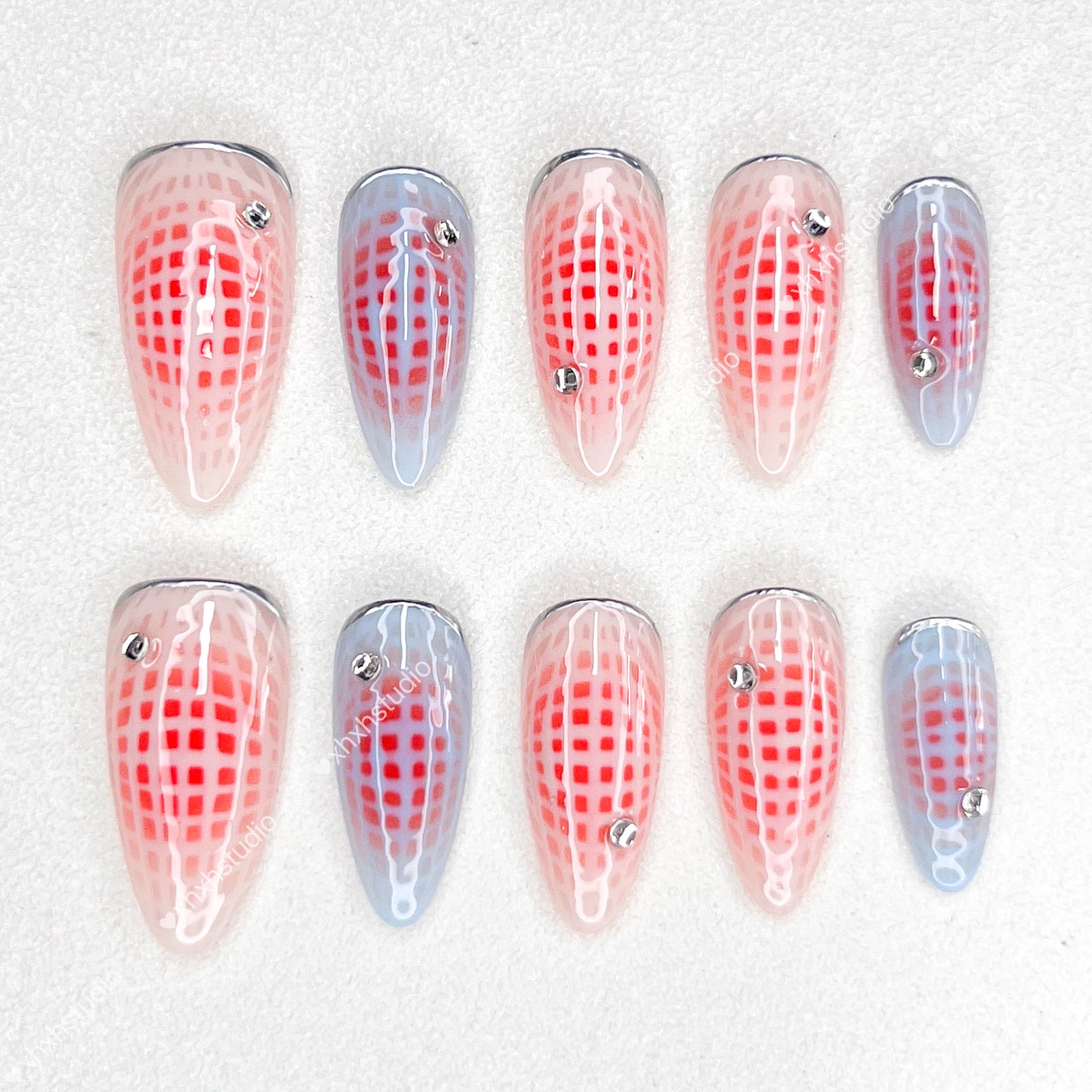 Fantasy Color Grid - rhyme Nail Art