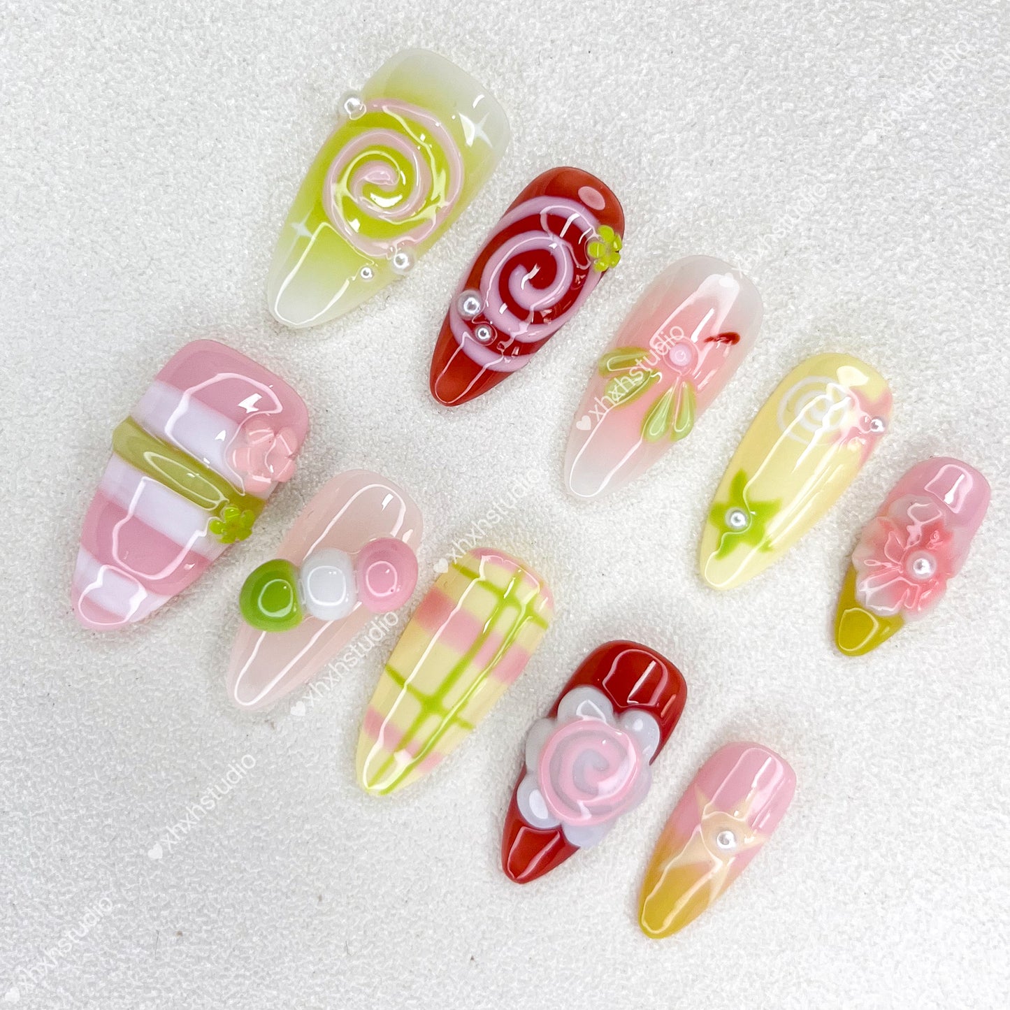 Colorful Sweet Fun Nail Art