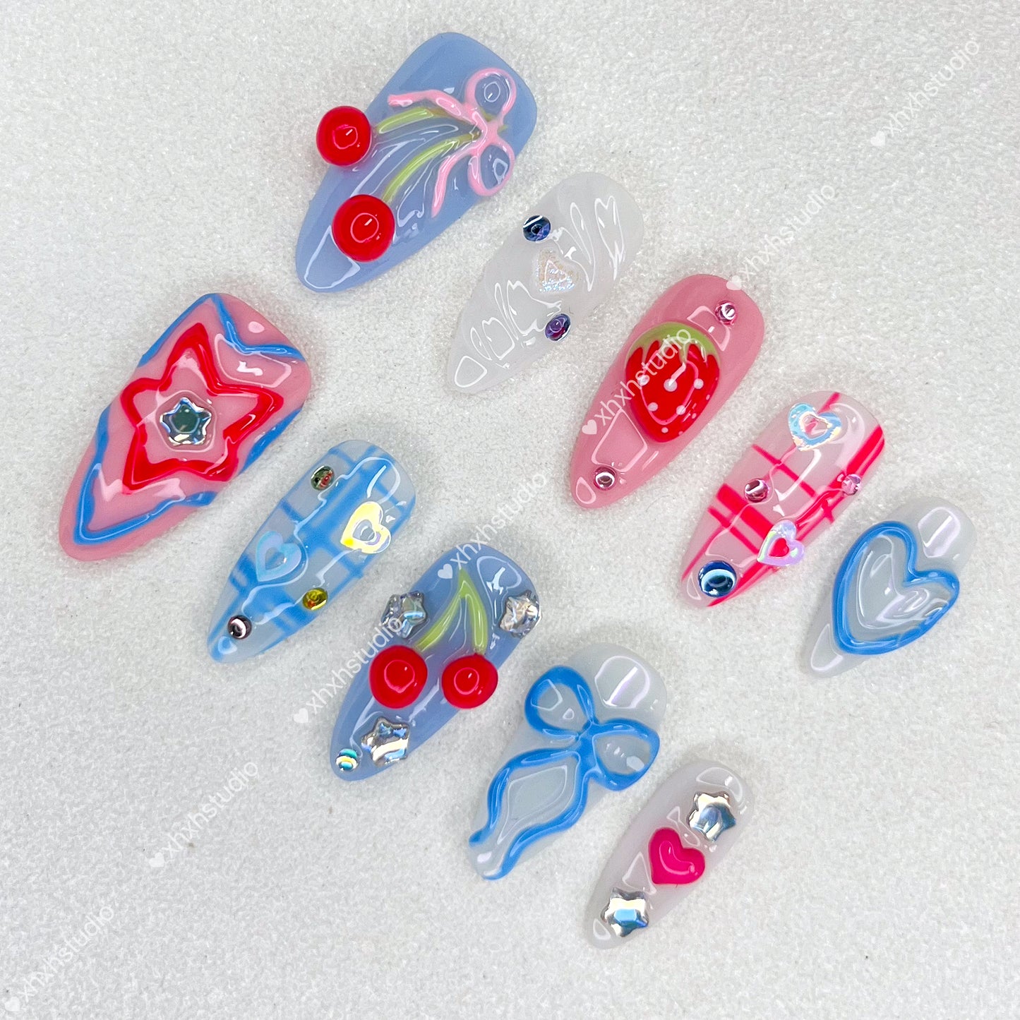 Sweet Fun Fantasy Color Nail Art