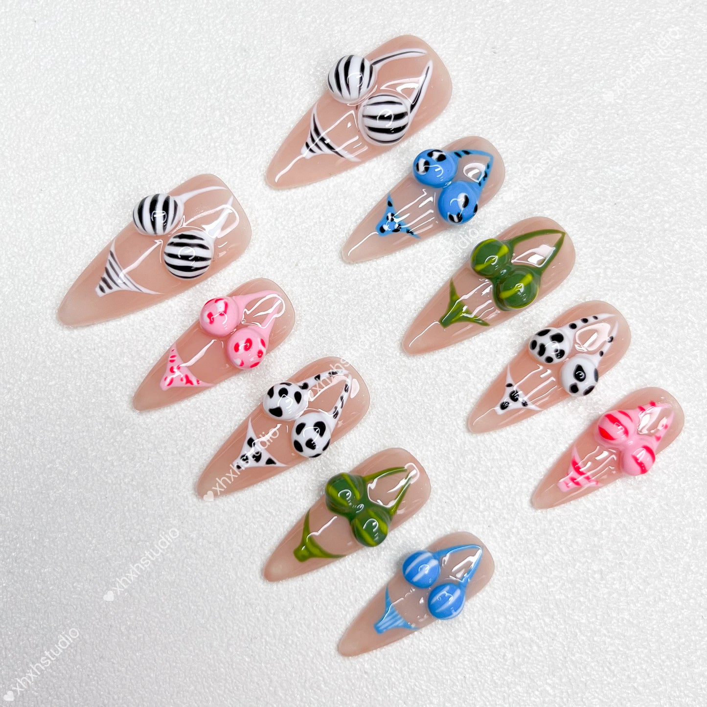 Swimsuit - fun Rhyme Nail Art
