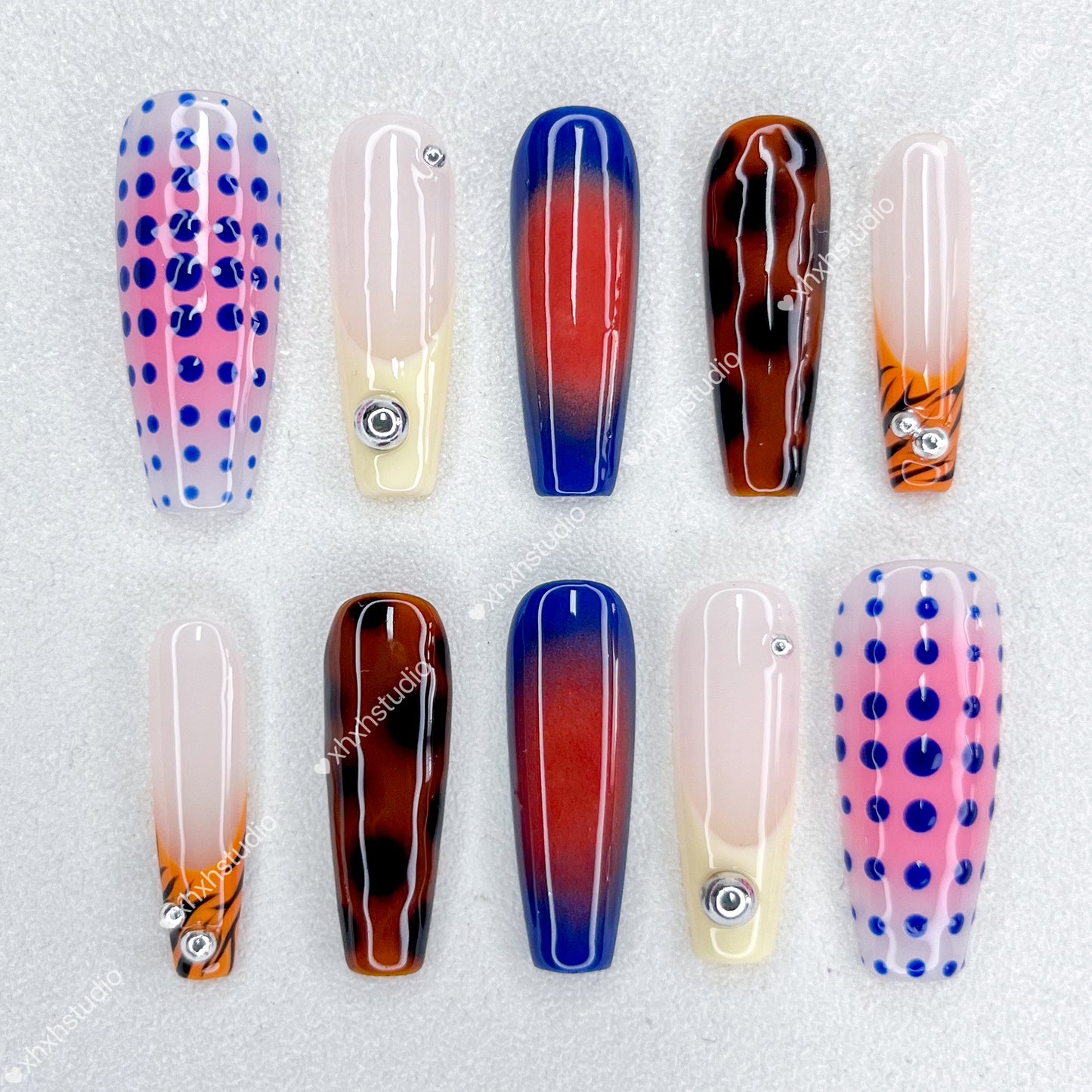 Fantasy Color Polka - dot Nail Art