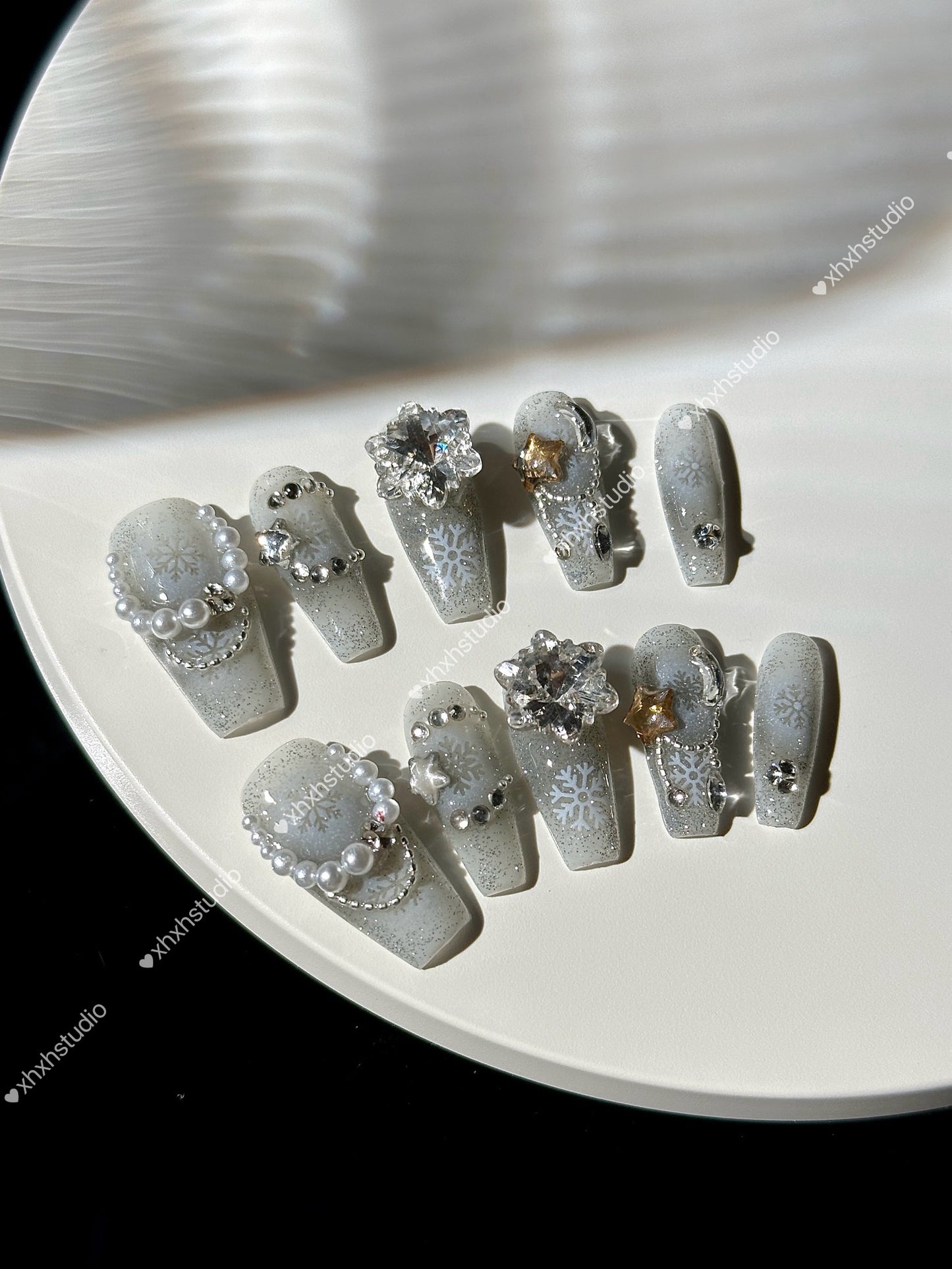 Snow Crystal Dream Nail Art