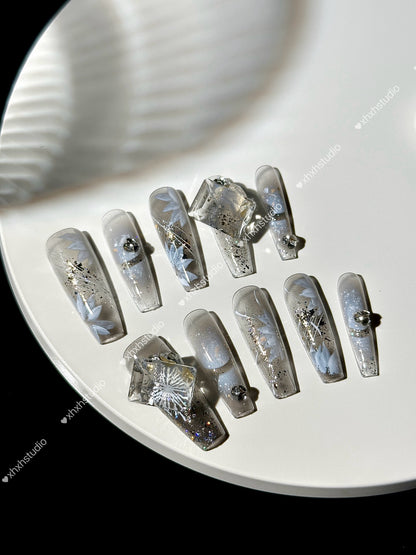 Crystal Snow Dream Nail Art