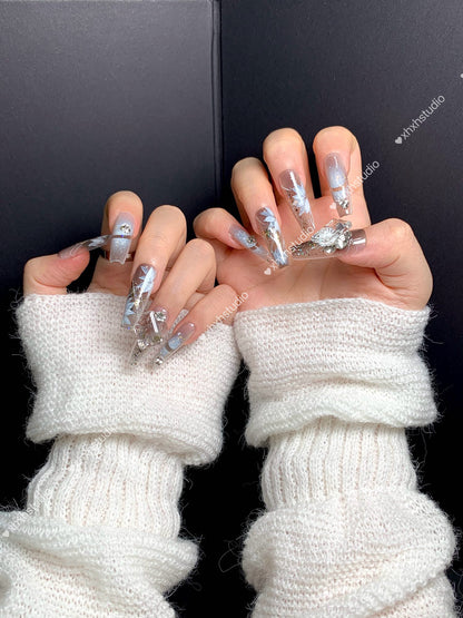 Crystal Snow Dream Nail Art