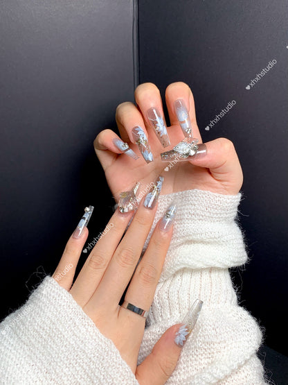 Crystal Snow Dream Nail Art