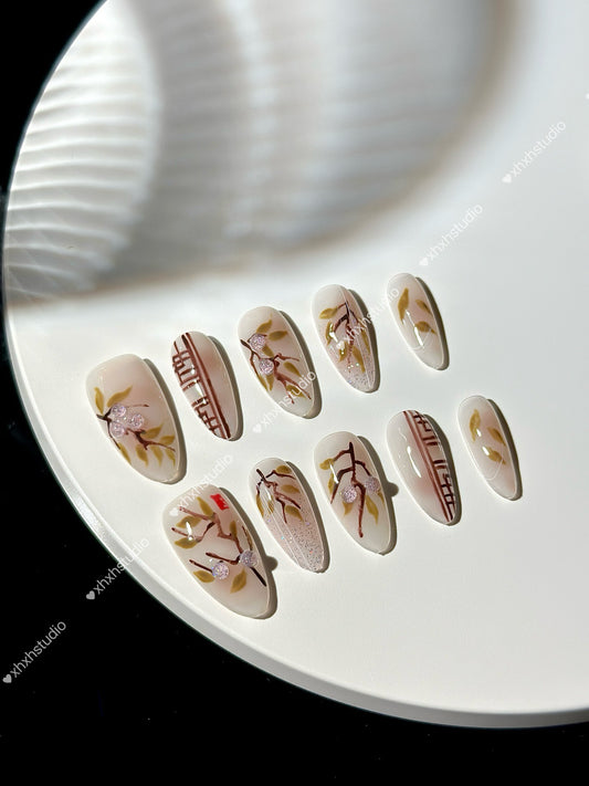 Dai Zhi Painted Railing Nail Art