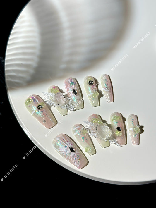 Fantasy Color Spirit Butterfly Nail Art