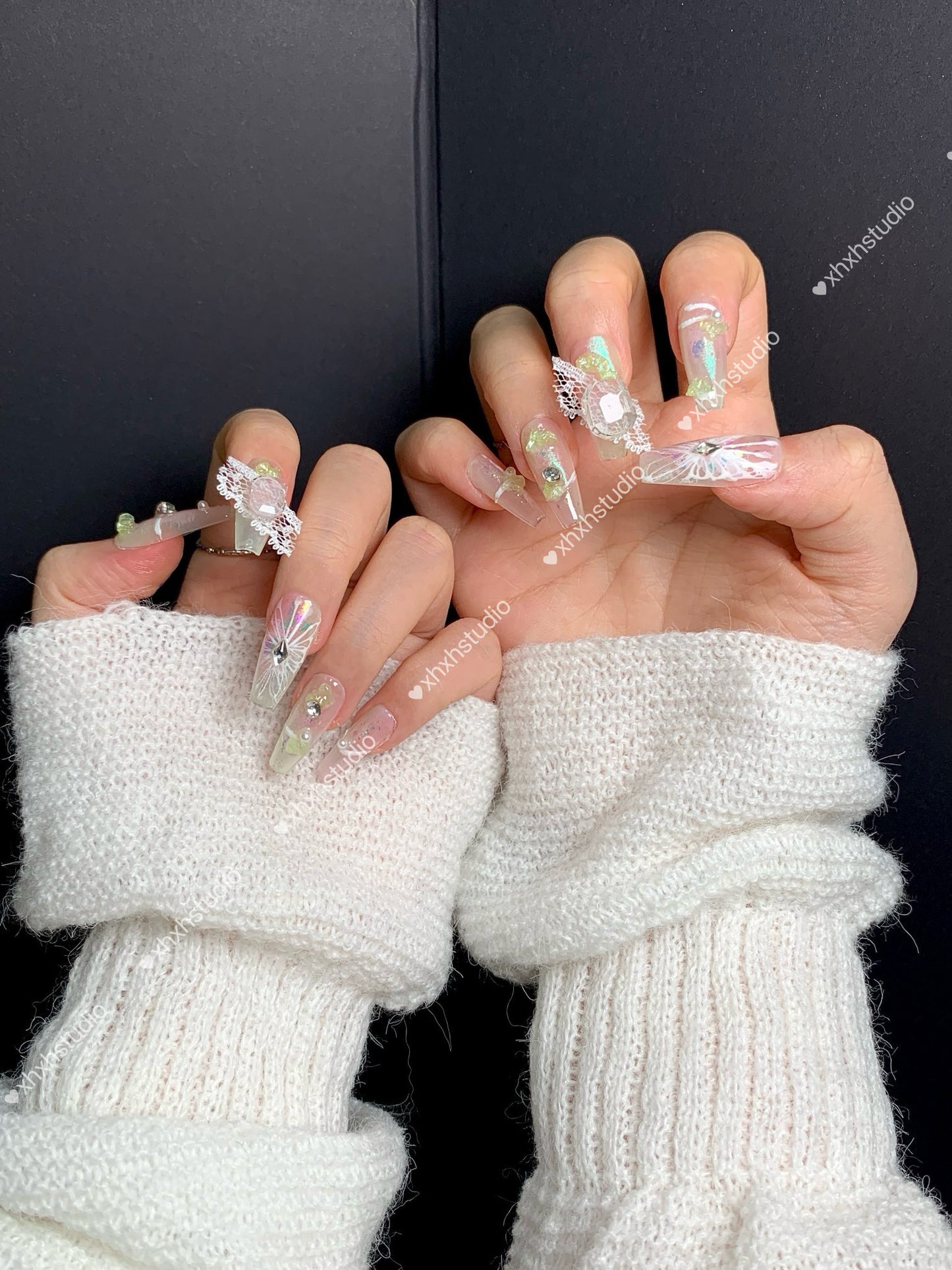 Fantasy Color Spirit Butterfly Nail Art