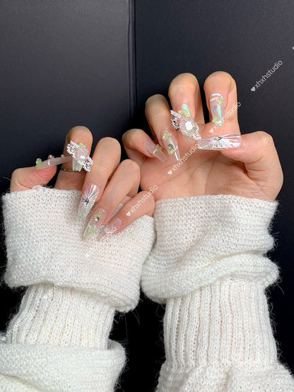 Fantasy Color Spirit Butterfly Nail Art