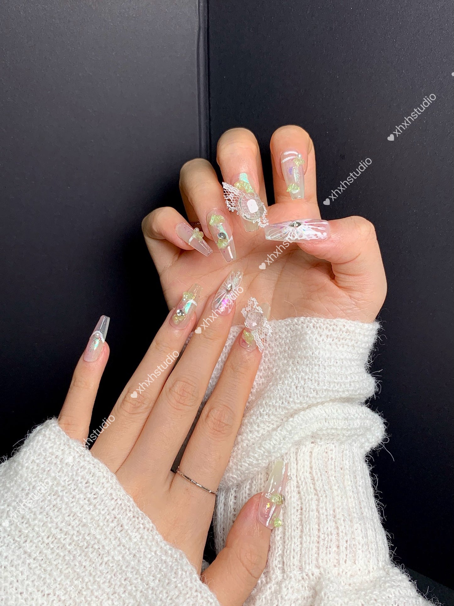 Fantasy Color Spirit Butterfly Nail Art