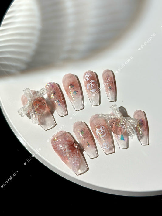 Pink Sakura Dreamy Nail Art