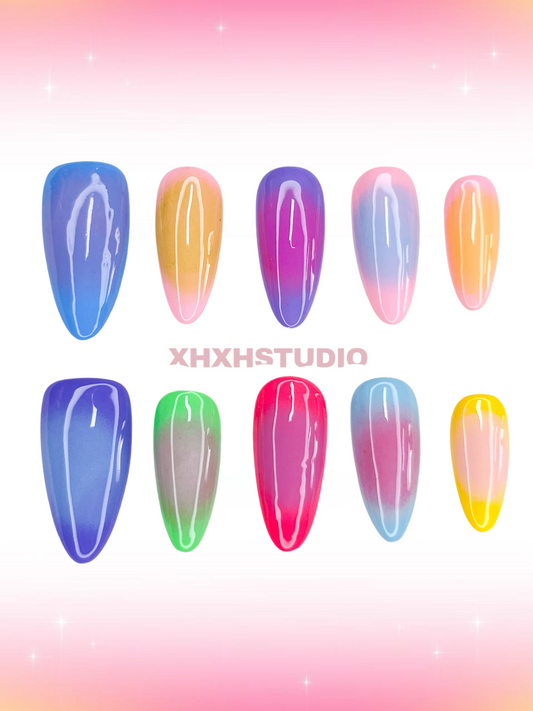 Fantasy Color Neon Nail Art