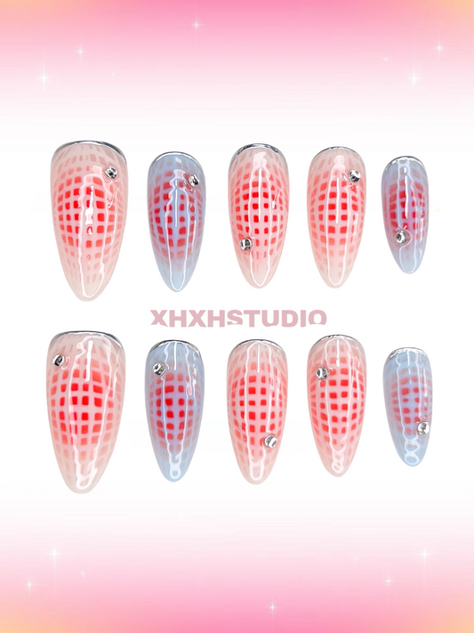 Fantasy Color Grid - rhyme Nail Art