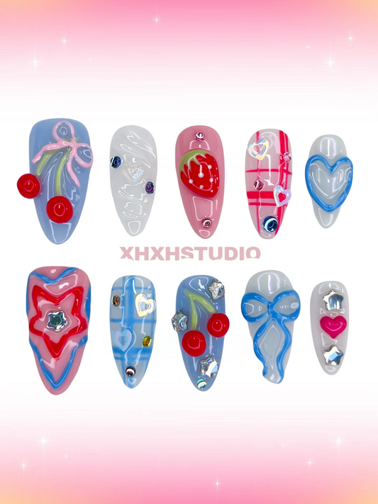 Sweet Fun Fantasy Color Nail Art