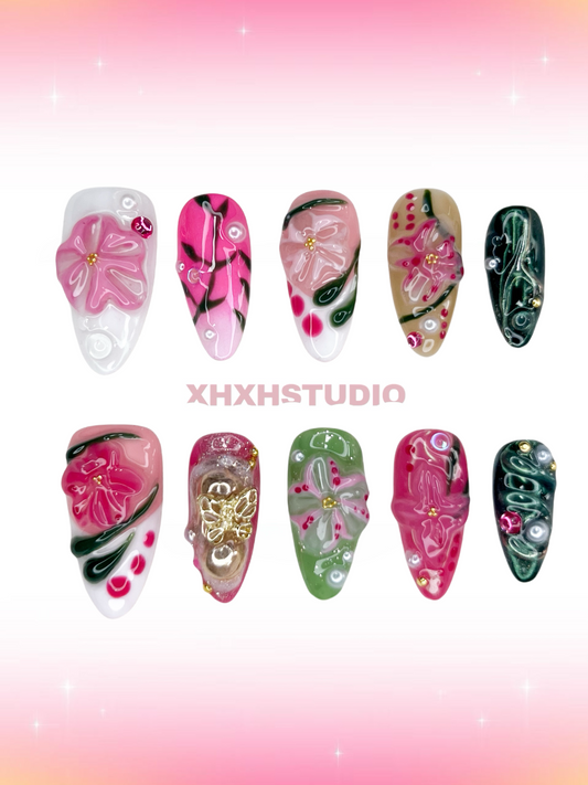 Dreamy Flower - like Nail Art