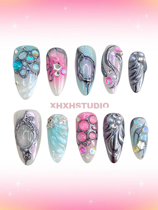 Fantasy Color Starlight Nail Art