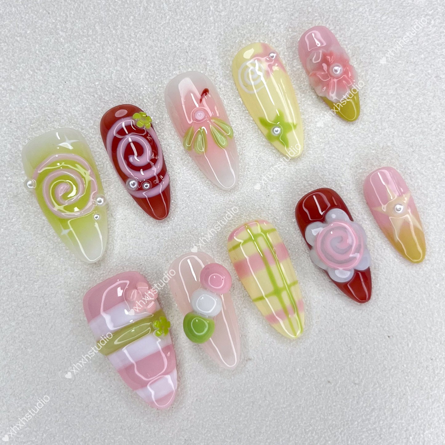 Colorful Sweet Fun Nail Art