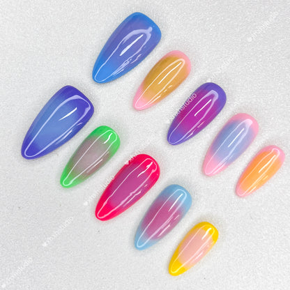 Fantasy Color Neon Nail Art