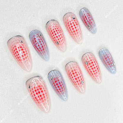Fantasy Color Grid - rhyme Nail Art