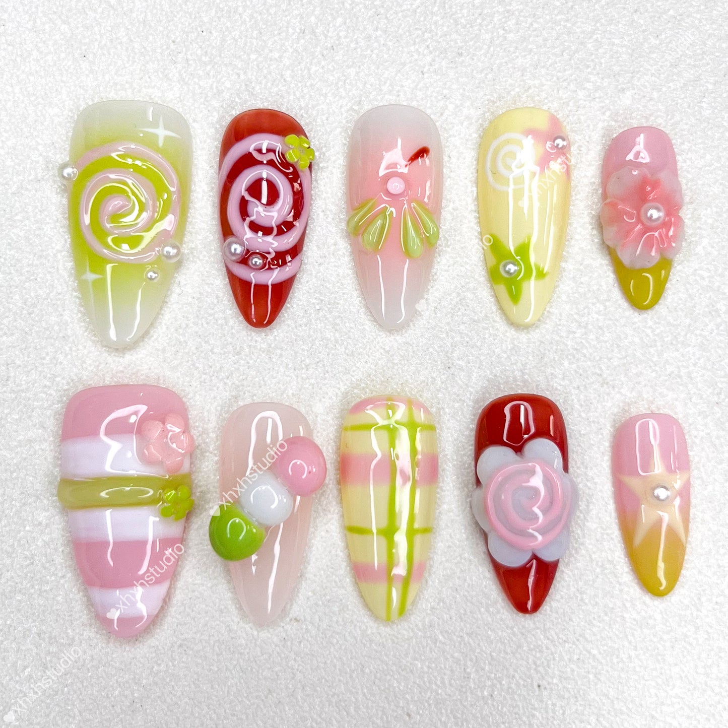 Colorful Sweet Fun Nail Art