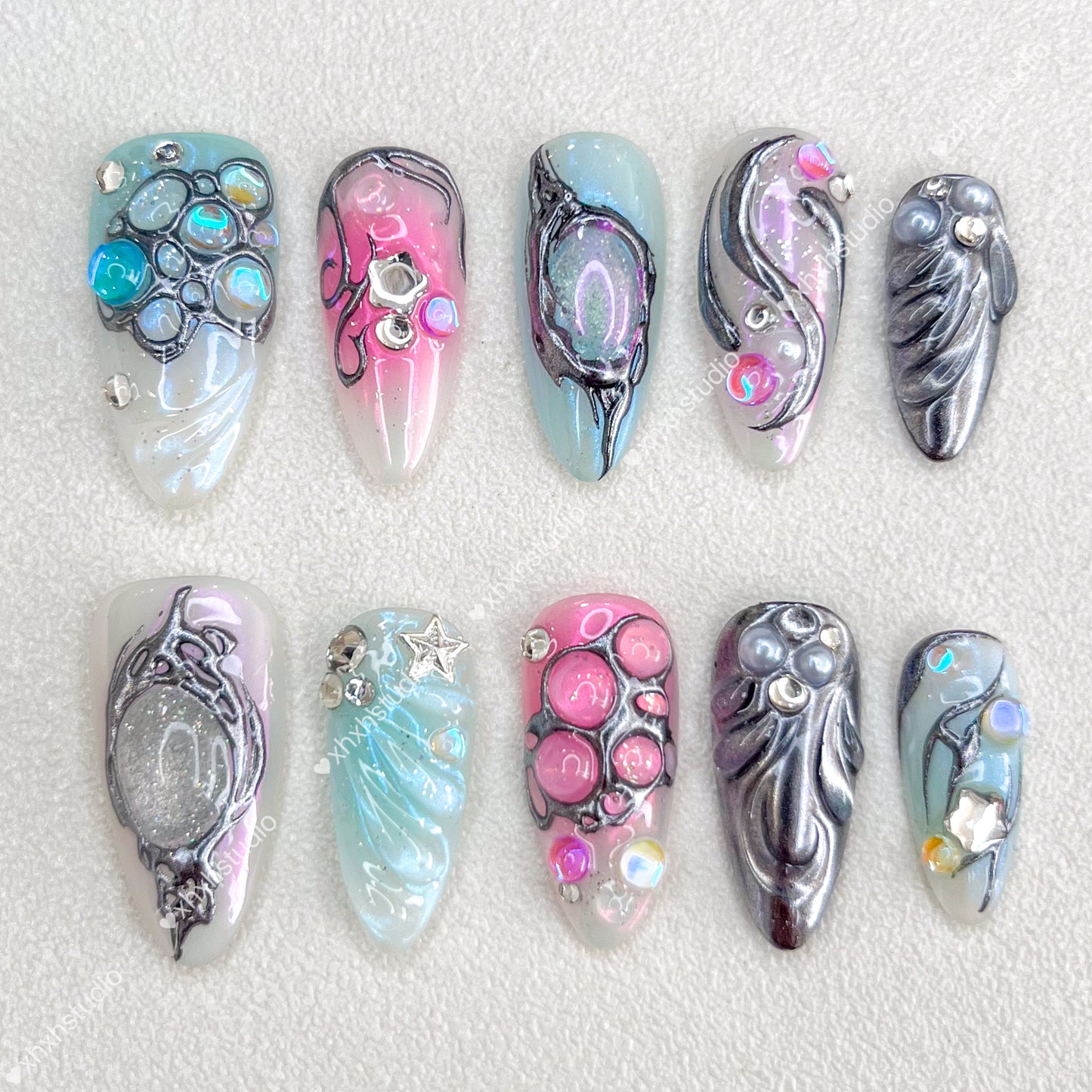 Fantasy Color Starlight Nail Art