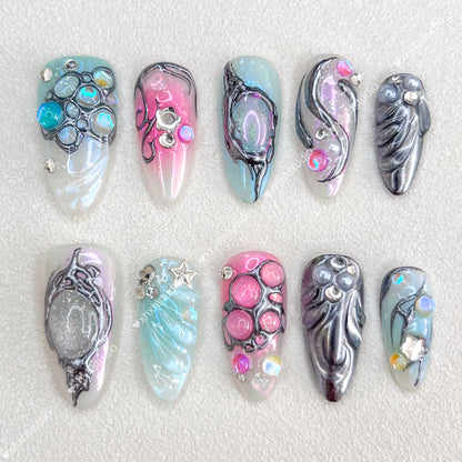 Fantasy Color Starlight Nail Art