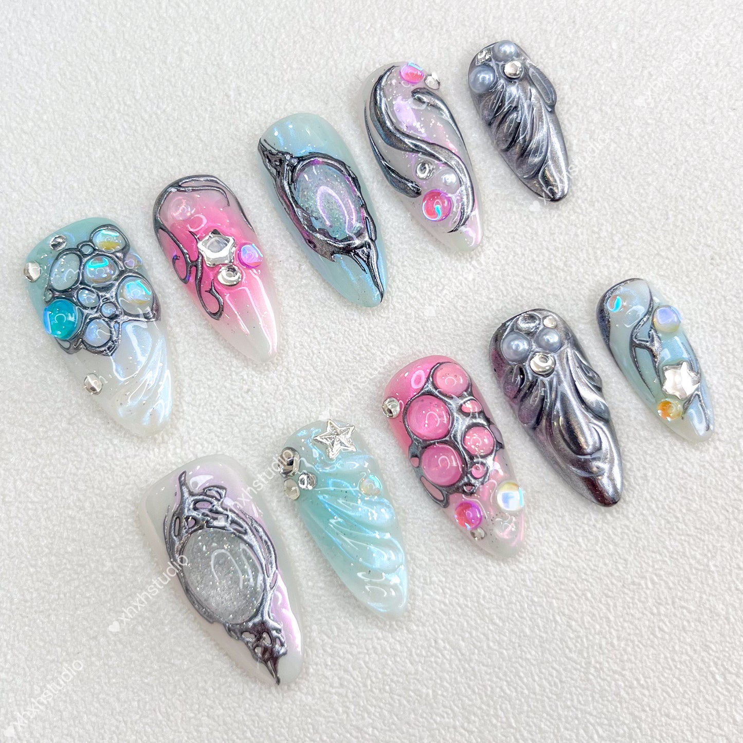 Fantasy Color Starlight Nail Art