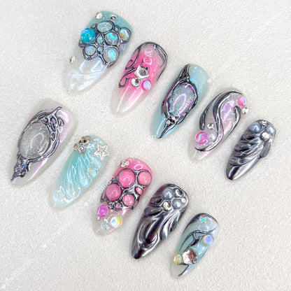 Fantasy Color Starlight Nail Art